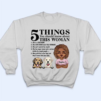 5 Things You Should Know About Dog Mom Dog Dad White - Personalized Custom T Shirt