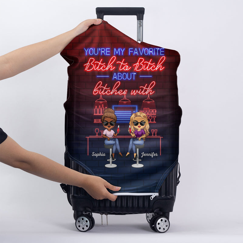 We Go Together Like Drunk and Disorderly Best Friends - Bestie BFF Gift - Personalized Custom Luggage Cover