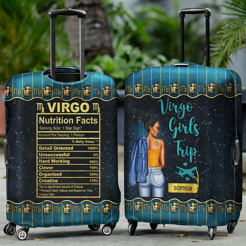 Zodiac Girls Trip - Birthday Gift For Girls - Personalized Custom Luggage Cover