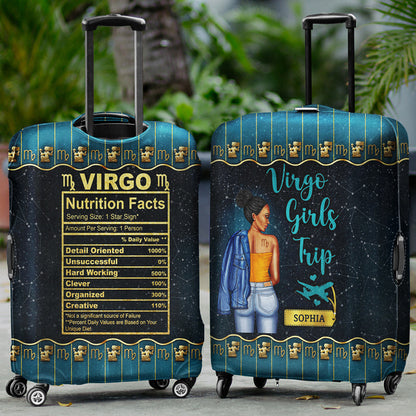 Zodiac Girls Trip - Birthday Gift For Girls - Personalized Custom Luggage Cover