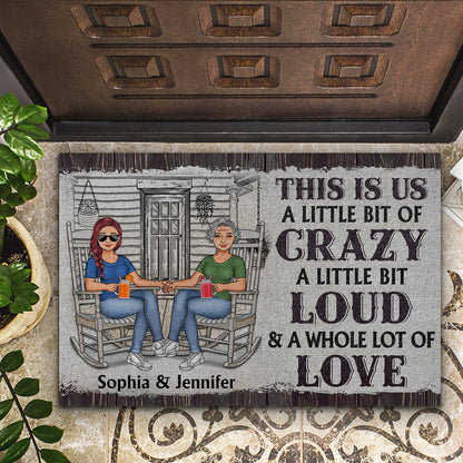 Family Couple This Is Us - Gift For Couples - Personalized Custom Doormat