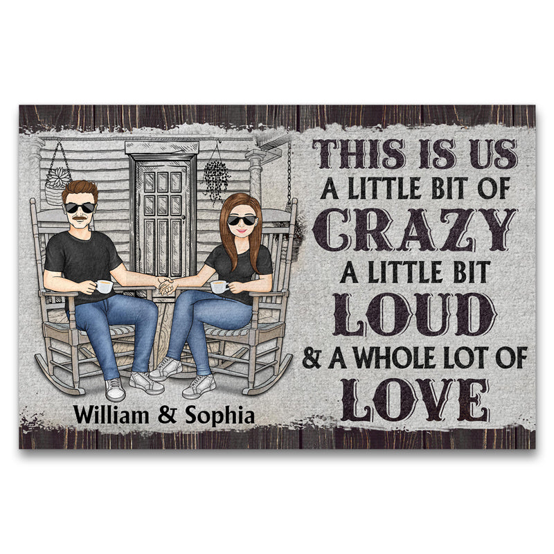 Family Couple This Is Us - Gift For Couples - Personalized Custom Doormat