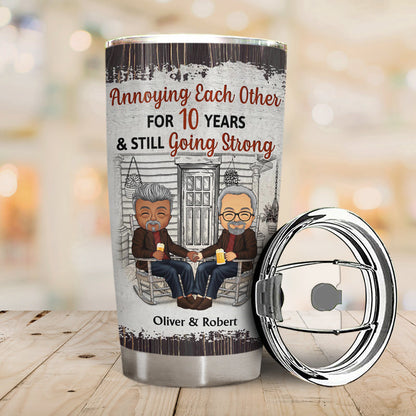 Family Old Couple The Day I Met You - Couple Gift - Personalized Custom Tumbler