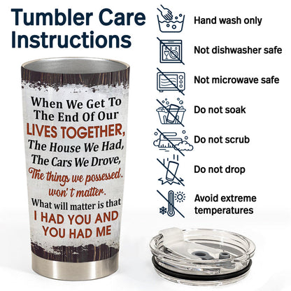 Family Old Couple The Day I Met You - Couple Gift - Personalized Custom Tumbler