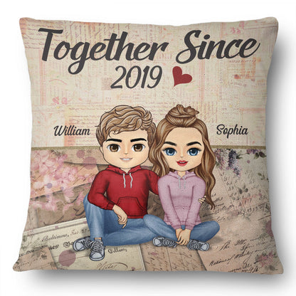 Together Since Family Husband Wife - Couple Gift - Personalized Custom Pillow