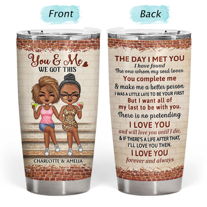 The Day I Met You I Have Found The One Whom My Soul Loves Husband Wife - Gift For Couples - Personalized Custom Tumbler