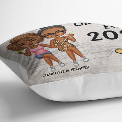 Together Since White Husband Wife - Gift For Couples - Personalized Custom Pillow