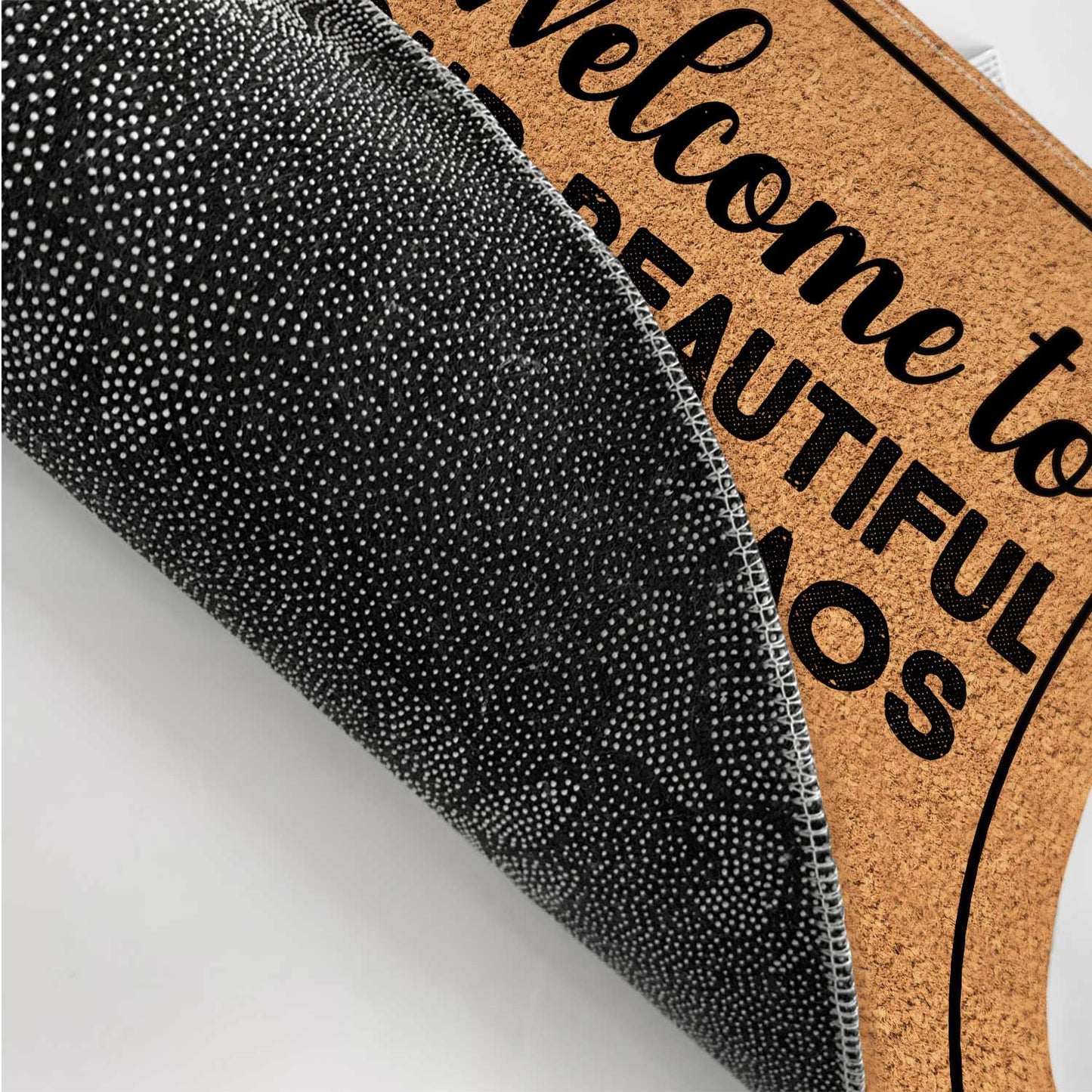 Welcome To Our Beautiful Chaos Couple - Anniversary, Birthday, Housewarming Gift For Spouse, Husband, Wife, Family - Personalized Custom Doormat