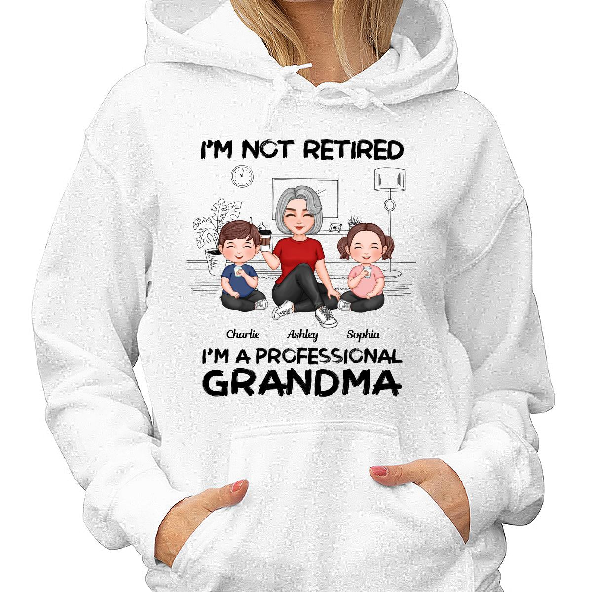 I'm Not Retired I'm A Professional Grandma Personalized Shirt, 2025 Mother's Day, Retirement Gift For Grandma