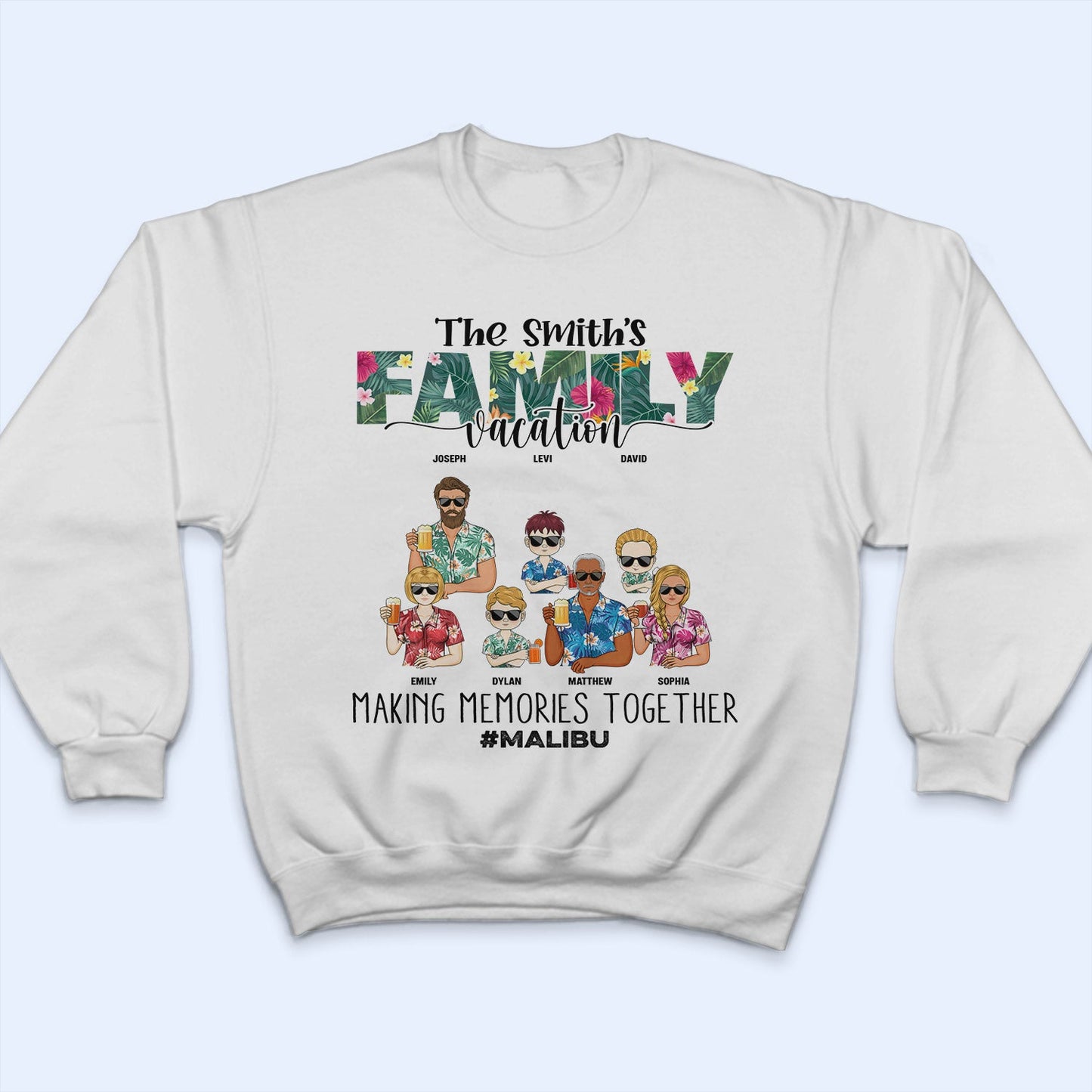 Family Vacation Making Memories Together - Gift For Family - Personalized Custom T Shirt