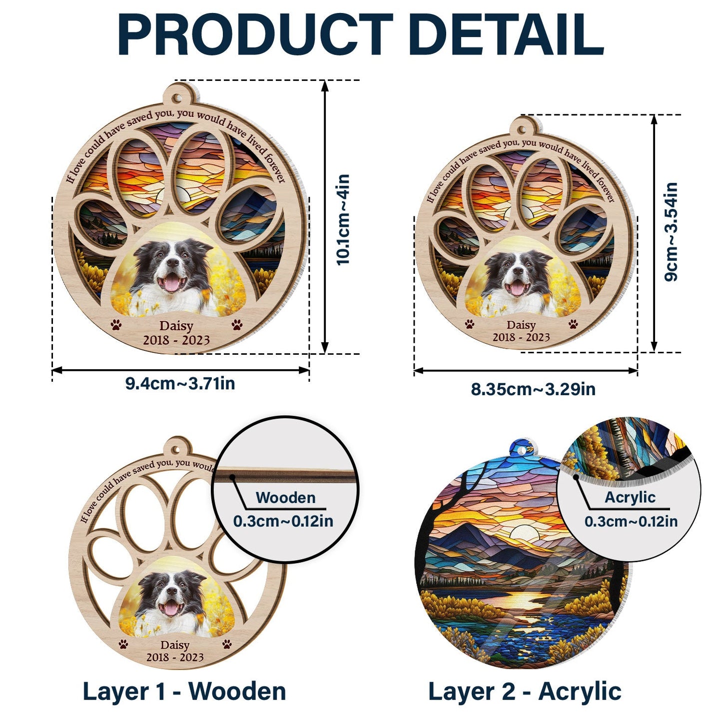 Custom Photo You Would Have Lived Forever - Christmas Gift Dog And Cat Lovers, Pet Memorial Gift - Personalized Suncatcher Ornament