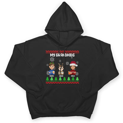 Flat Art Combo Dark - Christmas, Funny Gift For Family, Couple, Dad, Mom, Grandpa, Grandma - Personalized Sweatshirt
