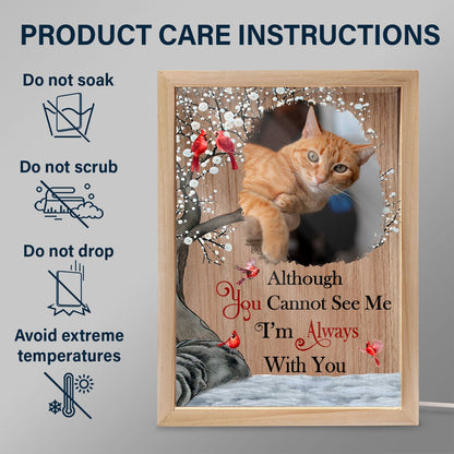 Custom Photo I'm Always With You - Memorial Gift For Family, Friends - Personalized Picture Frame Light Box