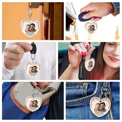 Custom Photo Of All The Weird Thing - Birthday, Anniversary Gift For Spouse, Husband, Wife, Couple - Personalized Acrylic Keychain