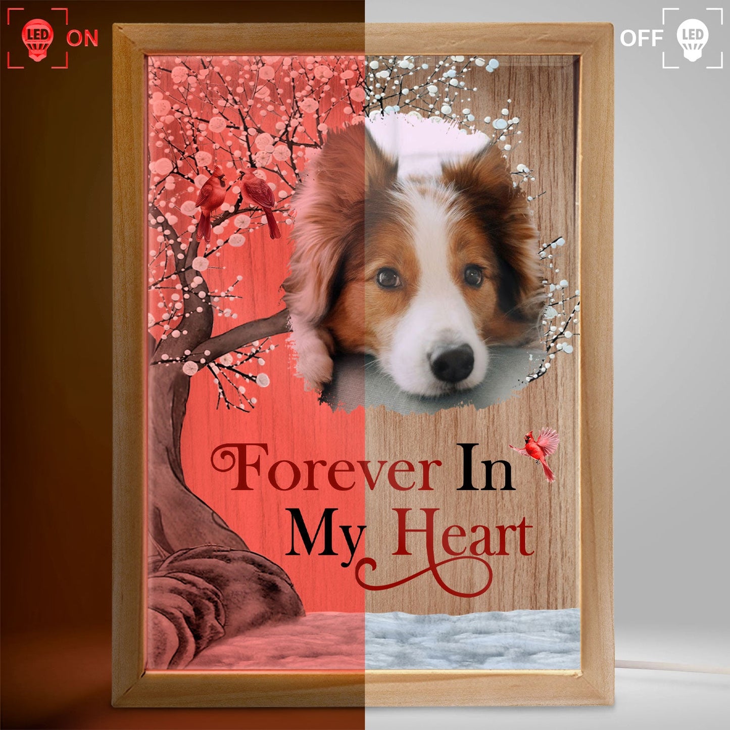 Custom Photo When You Miss Me - Loving, Memorial Gift For Family, Siblings, Friends - Personalized Picture Frame Light Box