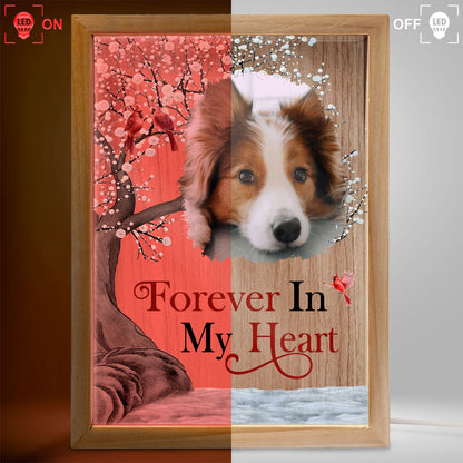 Custom Photo When You Miss Me - Loving, Memorial Gift For Family, Siblings, Friends - Personalized Picture Frame Light Box