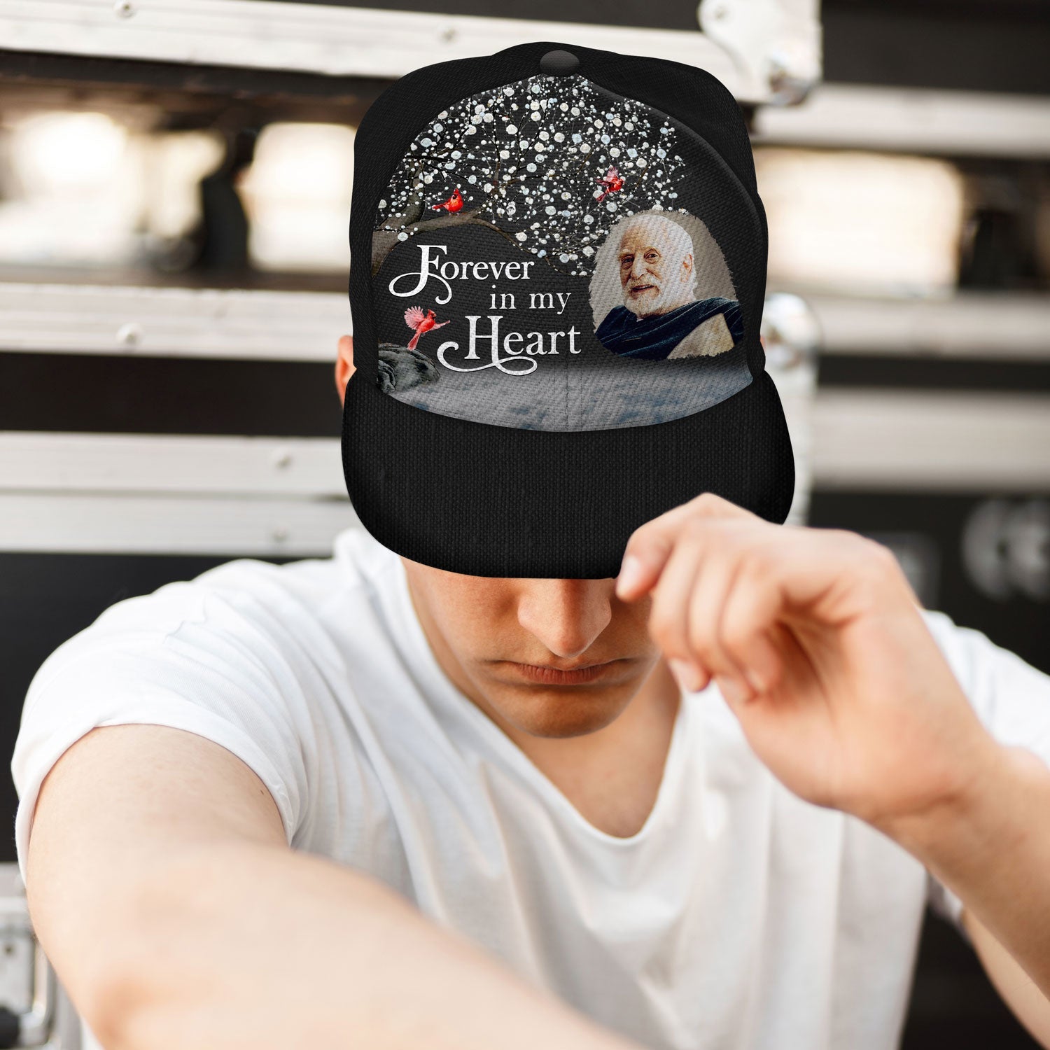 Custom Photo I'll Carry You - Memorial Gift For Mom, Dad, Family, Siblings, Friends - Personalized Classic Cap