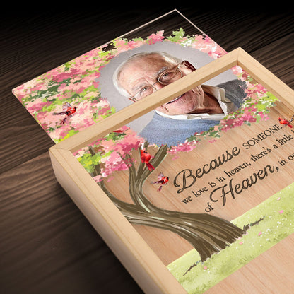 Custom Photo I'm Always With You Blooming Tree - Memorial Gift For Family, Friends - Personalized Picture Frame Light Box