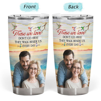 Custom Photo I'm Always With You Lake Pier - Loving, Memorial Gift For Family, Siblings, Friends - Personalized Tumbler