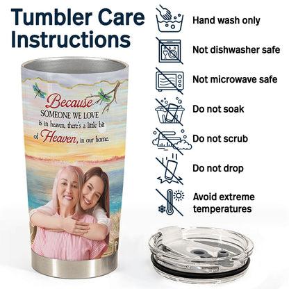 Custom Photo I'm Always With You Lake Pier - Loving, Memorial Gift For Family, Siblings, Friends - Personalized Tumbler