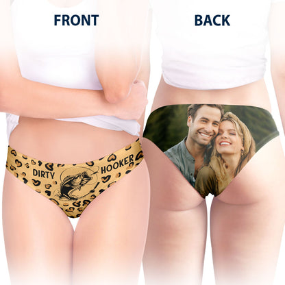 Custom Photo Master Baiter Dirty Hooker - Anniversary, Funny Gift For Spouse, Husband, Wife - Personalized Couple Matching Underwear Briefs