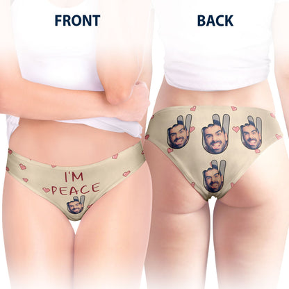 Custom Photo I Come In Peace - Anniversary, Funny Gift For Spouse, Husband, Wife - Personalized Couple Matching Underwear Briefs
