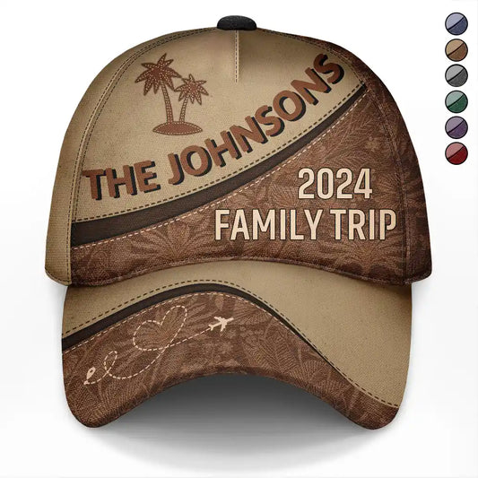 Oh Ship It's A Family Trip Summer Vacation - Personalized Classic Cap