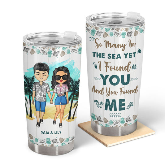 Beach So Many In The Sea - Gift For Couples - Personalized Custom Tumbler