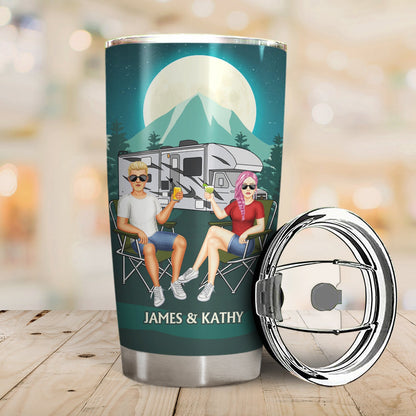 We're More Than Just Camping Partners - Birthday, Loving, Anniversary, Traveling Gift For Spouse, Husband, Wife, Couple - Personalized Tumbler