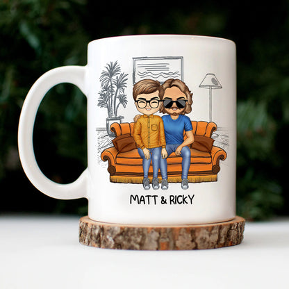 Congrats On Being My Husband You Lucky - Birthday, Anniversary Gift For Spouse, Lover, Hubby, Wifey, Wife, Boyfriend, Girlfriend, Couple - Personalized Custom Mug