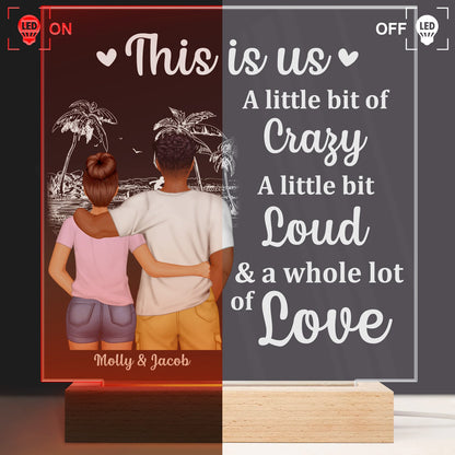 Back Couple The Day I Met You I Have Found The One - Birthday, Loving, Anniversary Gift For Spouse, Husband, Wife, Couple - Personalized 3D Led Light Wooden Base