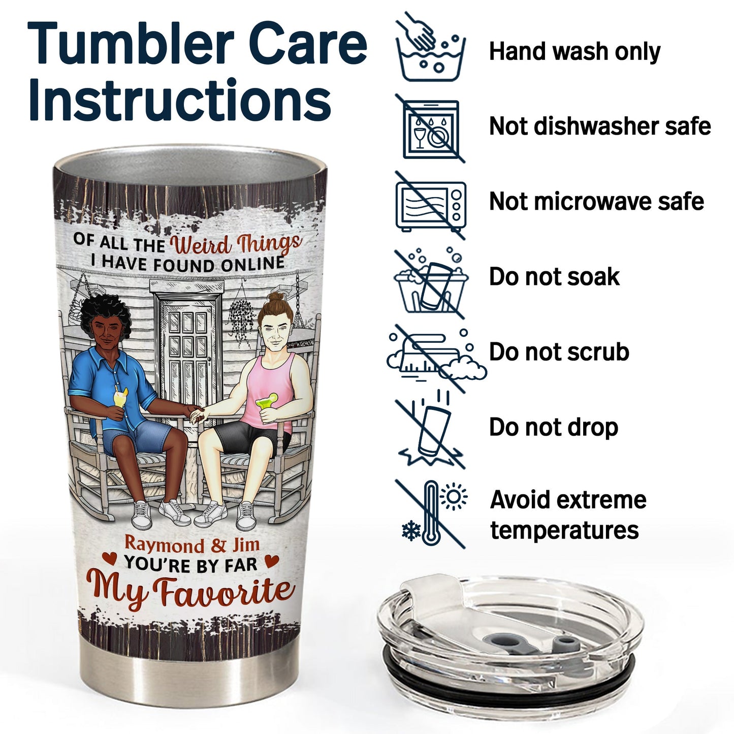 You Are By Far My Favorite - Gift For Couples - Personalized Tumbler