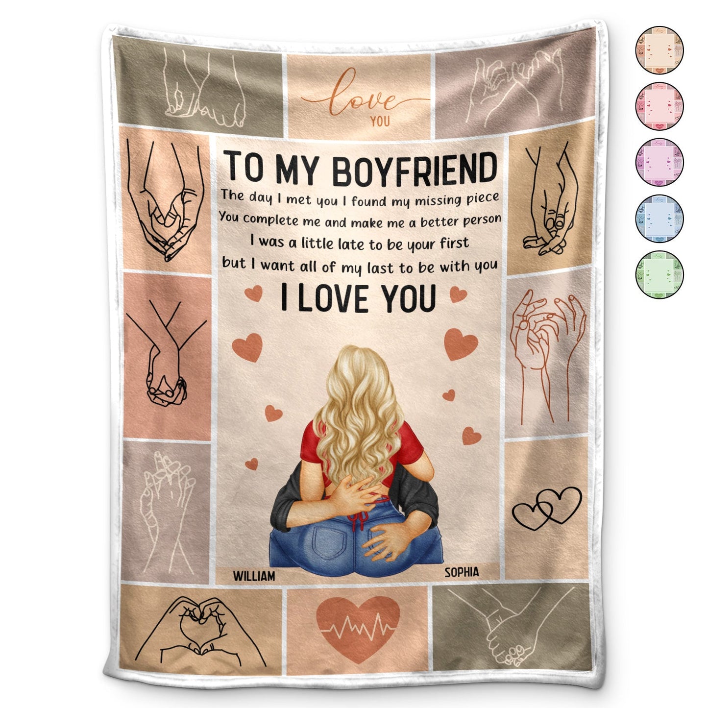 I Want All Of My Lasts To Be With You Couple Kissing - Loving, Anniversary Gift For Spouse, Husband, Wife - Personalized Fleece Blanket, Sherpa Blanket