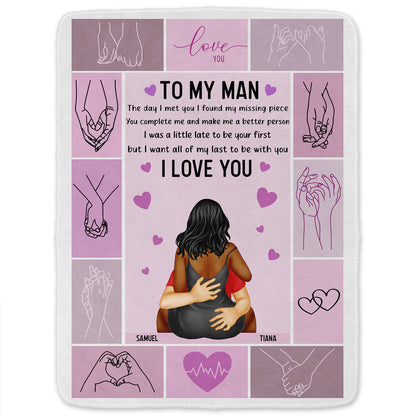 I Want All Of My Lasts To Be With You Couple Kissing - Loving, Anniversary Gift For Spouse, Husband, Wife - Personalized Fleece Blanket, Sherpa Blanket