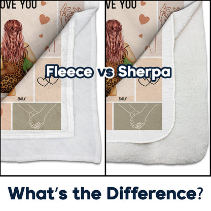 I Want All Of My Lasts To Be With You Couple Kissing - Loving, Anniversary Gift For Spouse, Husband, Wife - Personalized Fleece Blanket, Sherpa Blanket