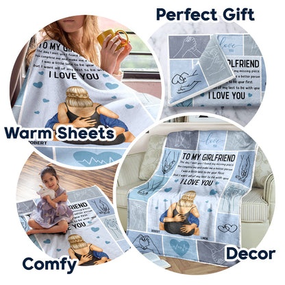 I Want All Of My Lasts To Be With You Couple Kissing - Loving, Anniversary Gift For Spouse, Husband, Wife - Personalized Fleece Blanket, Sherpa Blanket