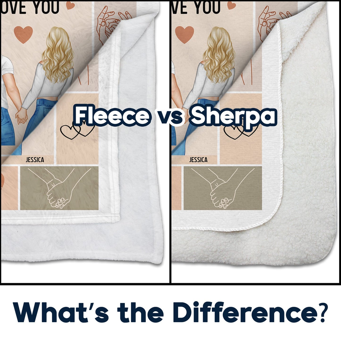 I Want All Of My Lasts To Be With You Couple Holding Hands - Loving, Anniversary Gift For Spouse, Husband, Wife - Personalized Fleece Blanket, Sherpa Blanket