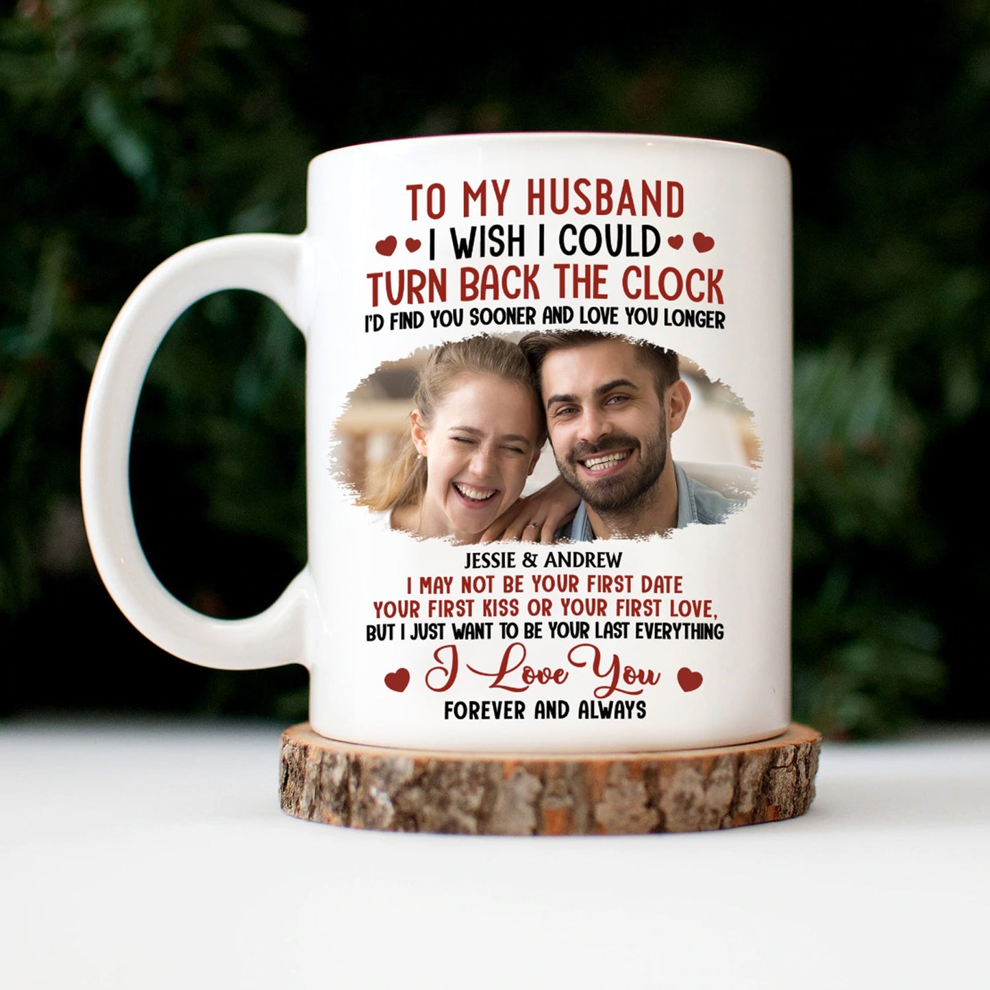 Custom Photo I Wish I Could Turn Back The Clock - Anniversary, Loving Gift For Couples, Husband, Wife - Personalized Mug