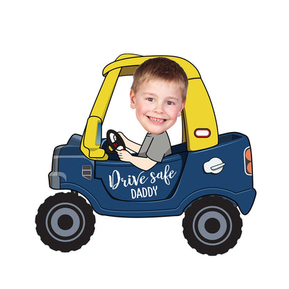 Custom Photo Drive Safe Daddy - Birthday, Loving Gift For Dad, Father, Papa, Grandpa - Personalized Camping Decal, Decor Decal