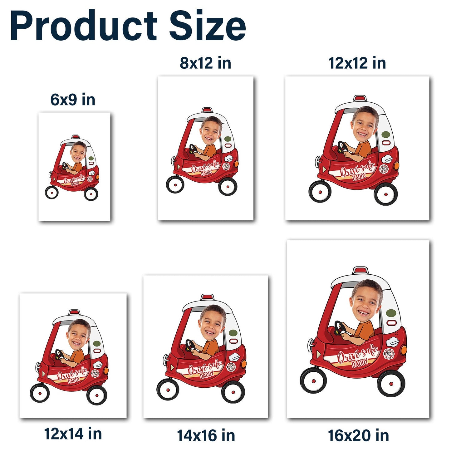 Custom Photo Drive Safe Daddy - Birthday, Loving Gift For Dad, Father, Papa, Grandpa - Personalized Camping Decal, Decor Decal