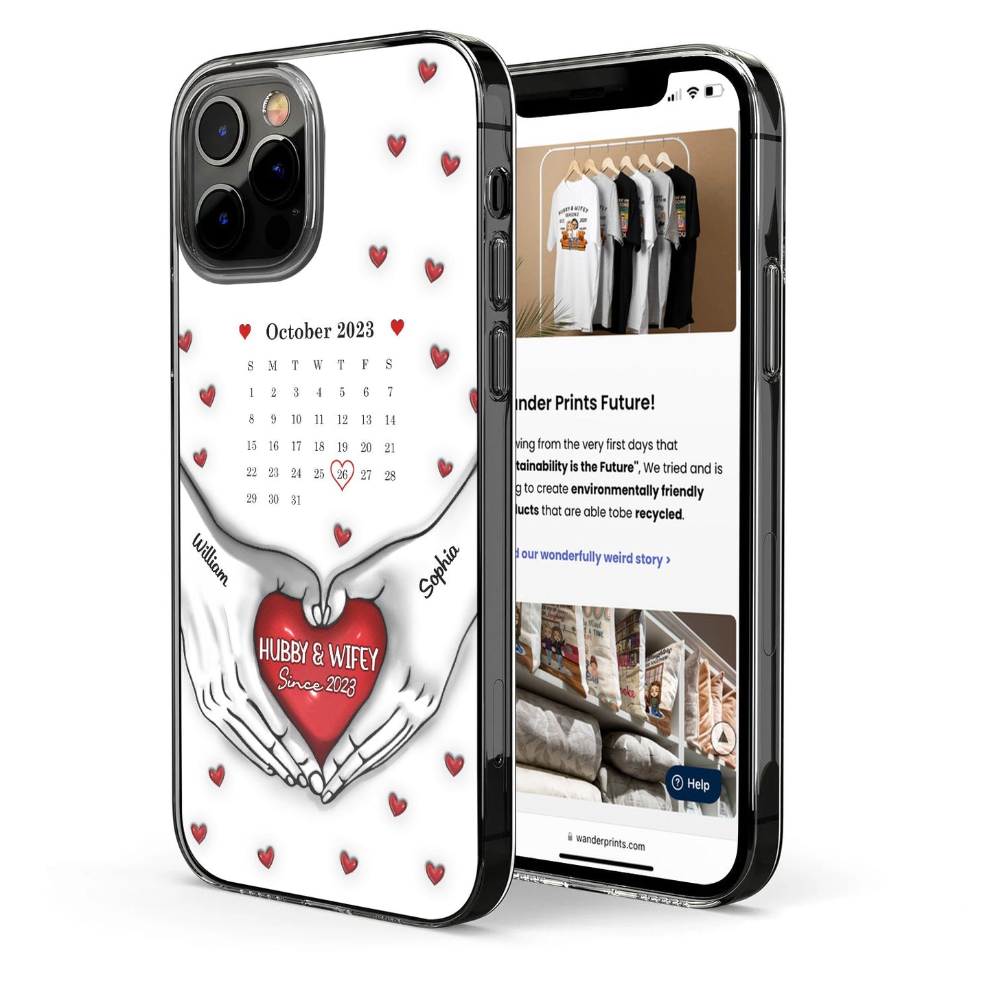 Calendar You & Me We Got This - Gift For Couples - 3D Inflated Effect Printed Personalized Clear Phone Case