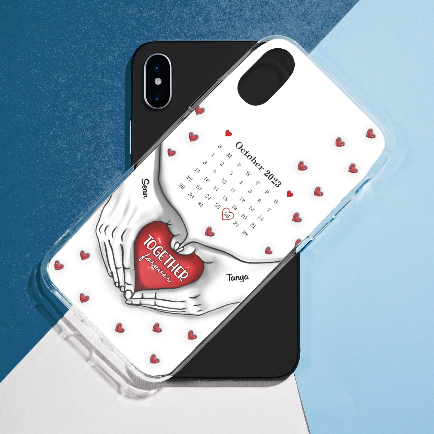 Calendar You & Me We Got This - Gift For Couples - 3D Inflated Effect Printed Personalized Clear Phone Case