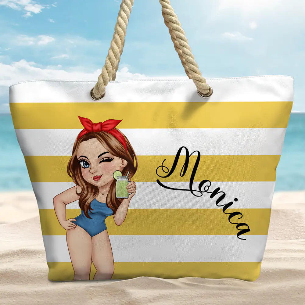 Summer Is Calling Beach Vacation - Personalized Beach Bag