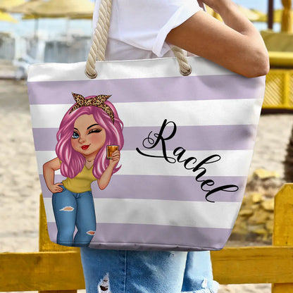 Summer Is Calling Beach Vacation - Personalized Beach Bag