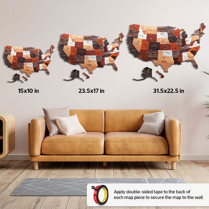 The United States Wooden Map Puzzle
