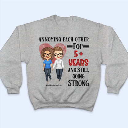 Family Old Couple Annoying Each Other For Years Husband & Wife - Gift For Couples - Personalized Custom T Shirt