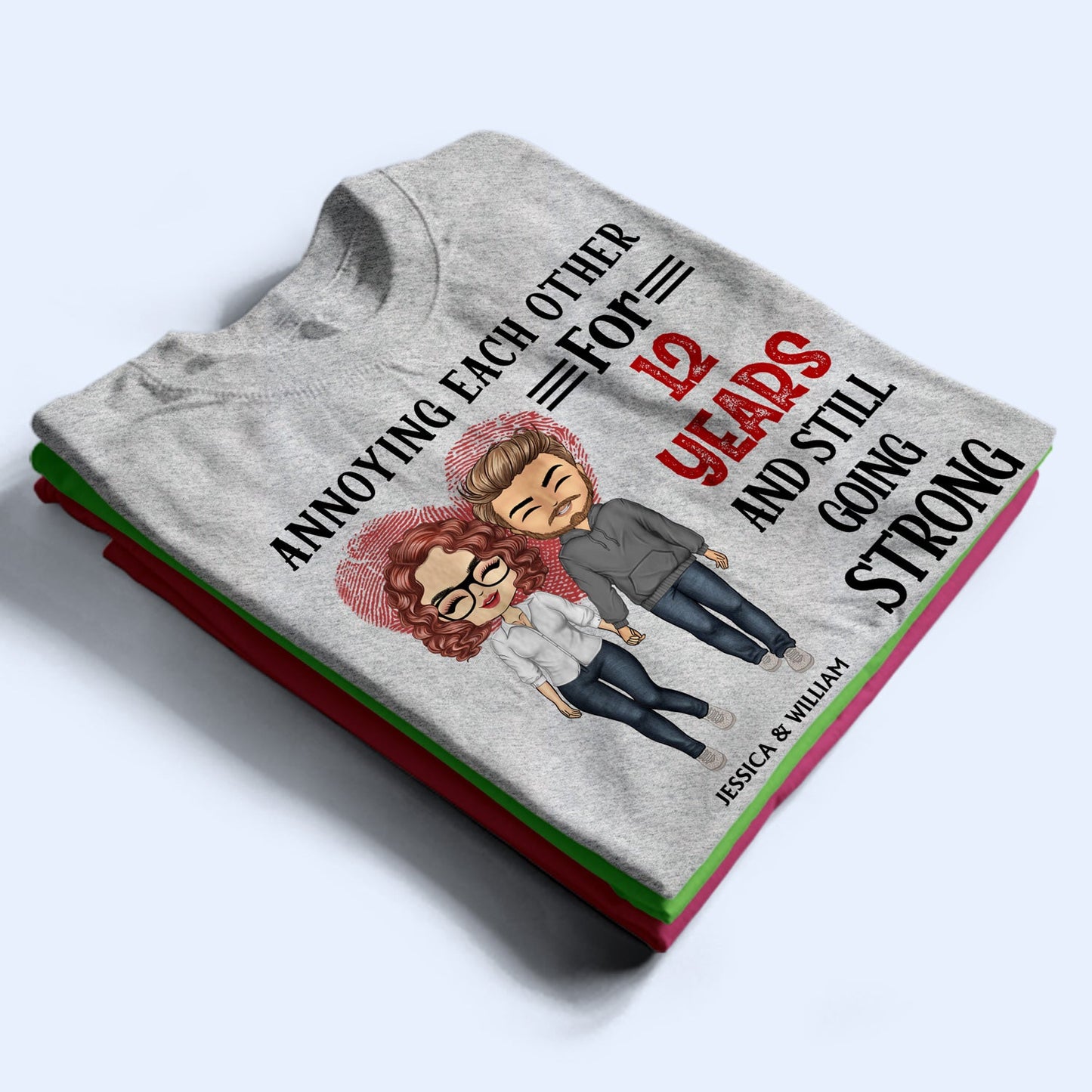 Family Old Couple Annoying Each Other For Years Husband & Wife - Gift For Couples - Personalized Custom T Shirt