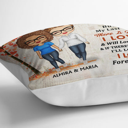 Family Chibi Couple The Day I Met You Husband & Wife - Gift For Couples - Personalized Custom Pillow