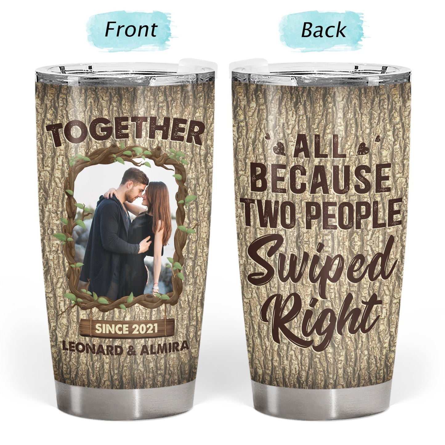 Custom Photo You‘re The Only One - Anniversary Gift For Wife, Husband, Girlfriend, Boyfriend - Personalized Custom Tumbler