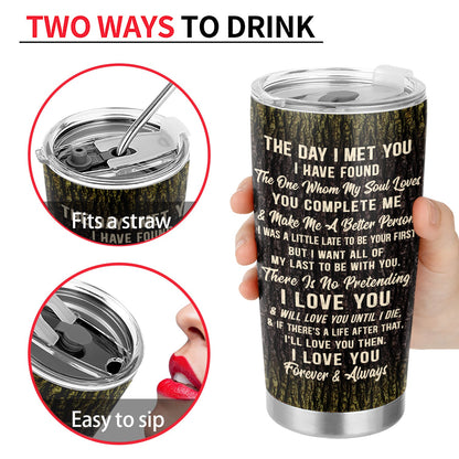 Custom Photo When I Say I Love You More I Love You The Most - Gift For Couple - Personalized Custom Tumbler